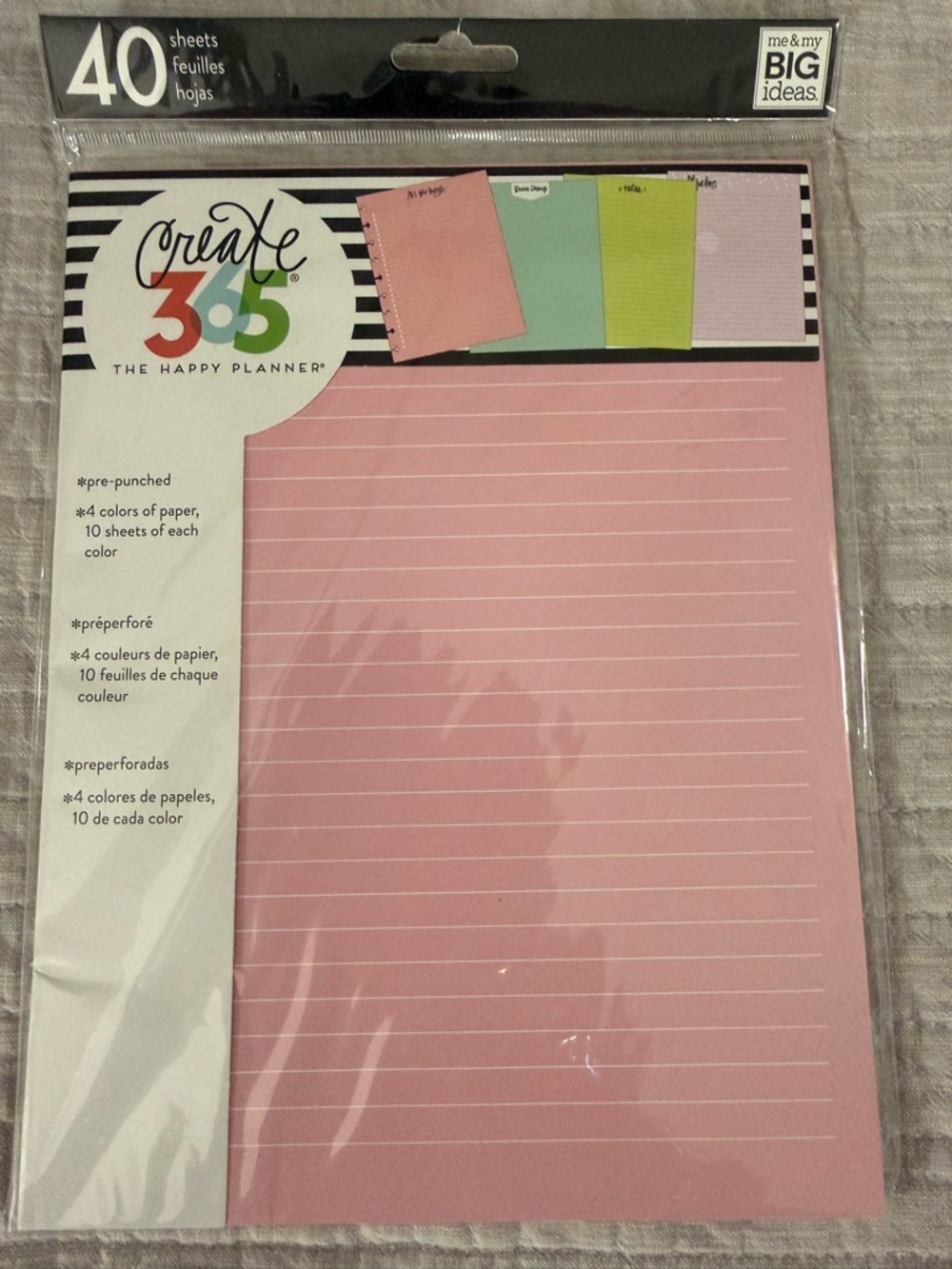 The Happy Planner 40 Sheets Lined Notepaper